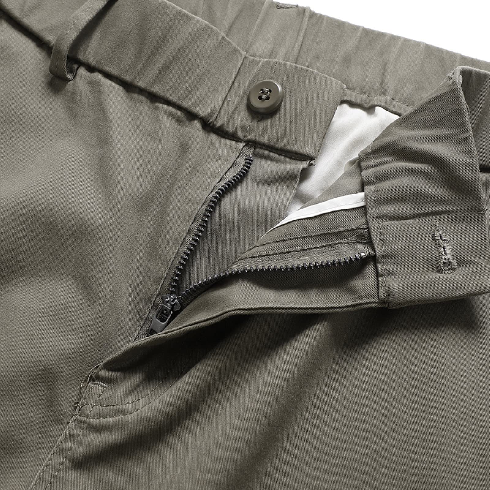 Outdoorhose Herren Winter Cargohose für Herren, einfarbig, Multi-Pocket-Tether-Stretch, einfarbig Freizeithose Herren