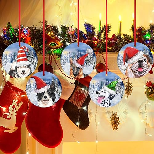 Miniatura 7 de godblessign Adorno de Navidad para bebé, pastor alemán 2023, adorno decorativo para colgar en el árbol, para decoración de perro, regalo de Navidad