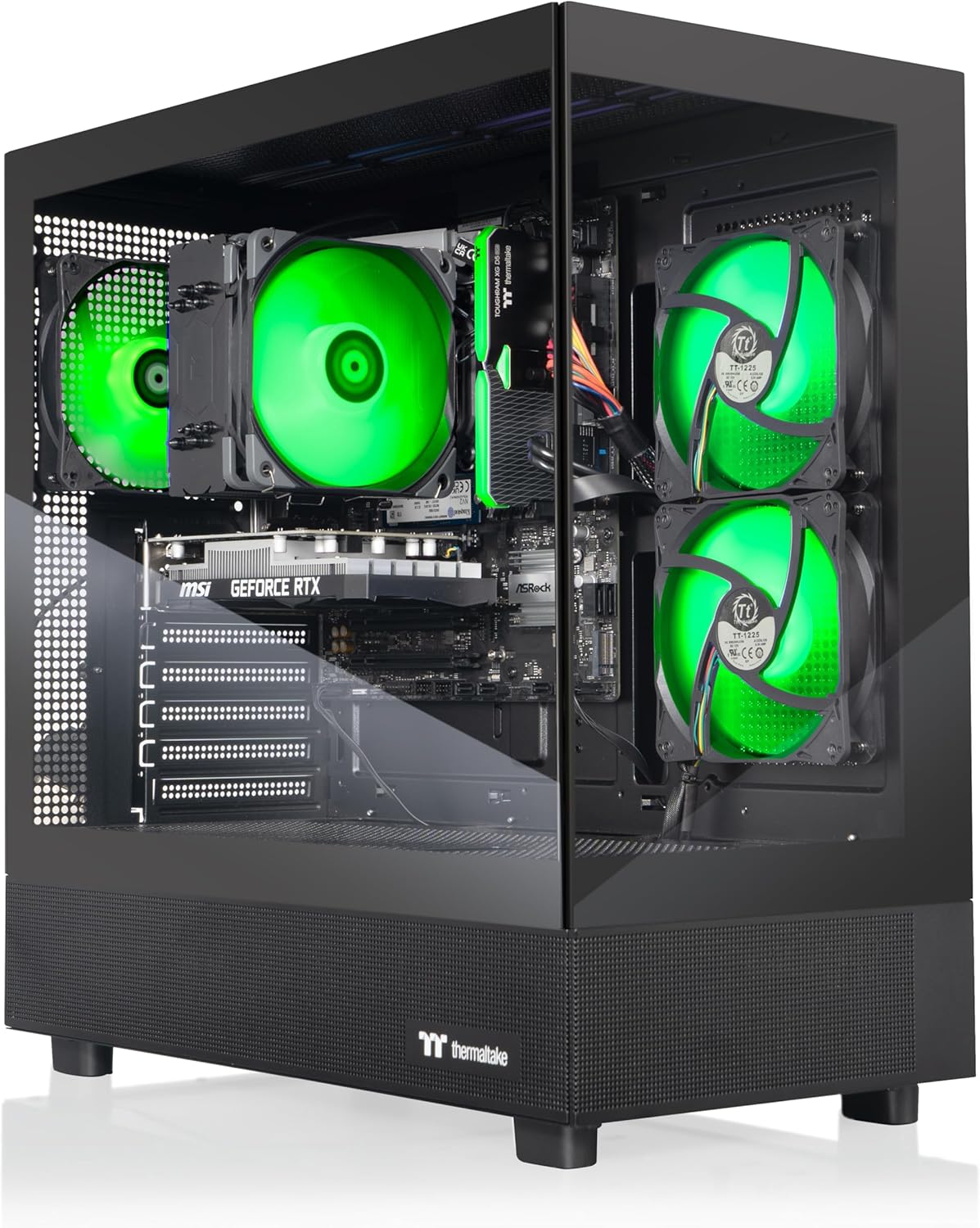 Thermaltake Vista i350 Gaming Desktop (Intel® Core™ i5-14400F, ToughRam 16GB DDR5 5600MT/s RGB Memory, NVIDIA® GeForce RTX™ 3050, 1TB NVMe M.2, WiFi, Windows 11) V27B-B76H-350-LCS