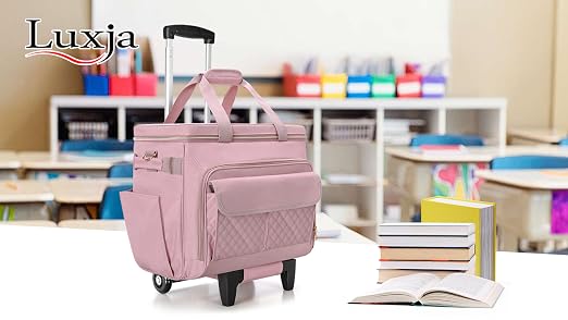 Amazon.com: LUXJA Rolling Teacher Bag with Laptop Compartment and