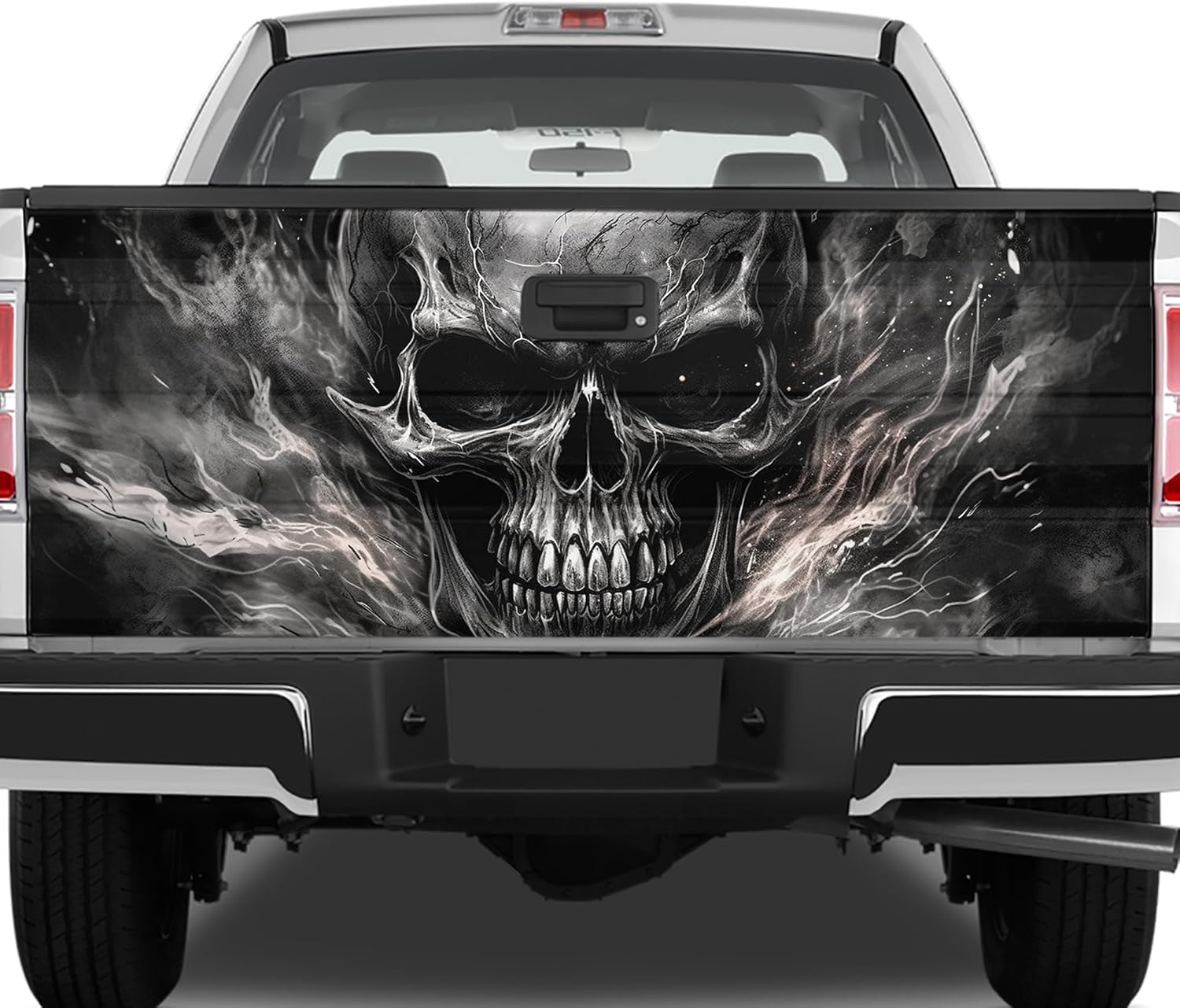 ThuhaTree Skull Halloween Horror Graphic Truck Tailgate Wrap, Vinyl Tailgate Truck Wrap (Style 2)