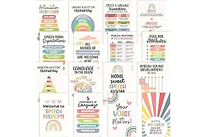 16 Speech Therapy Posters: A Vibrant Collection for Enriching Speech Rooms