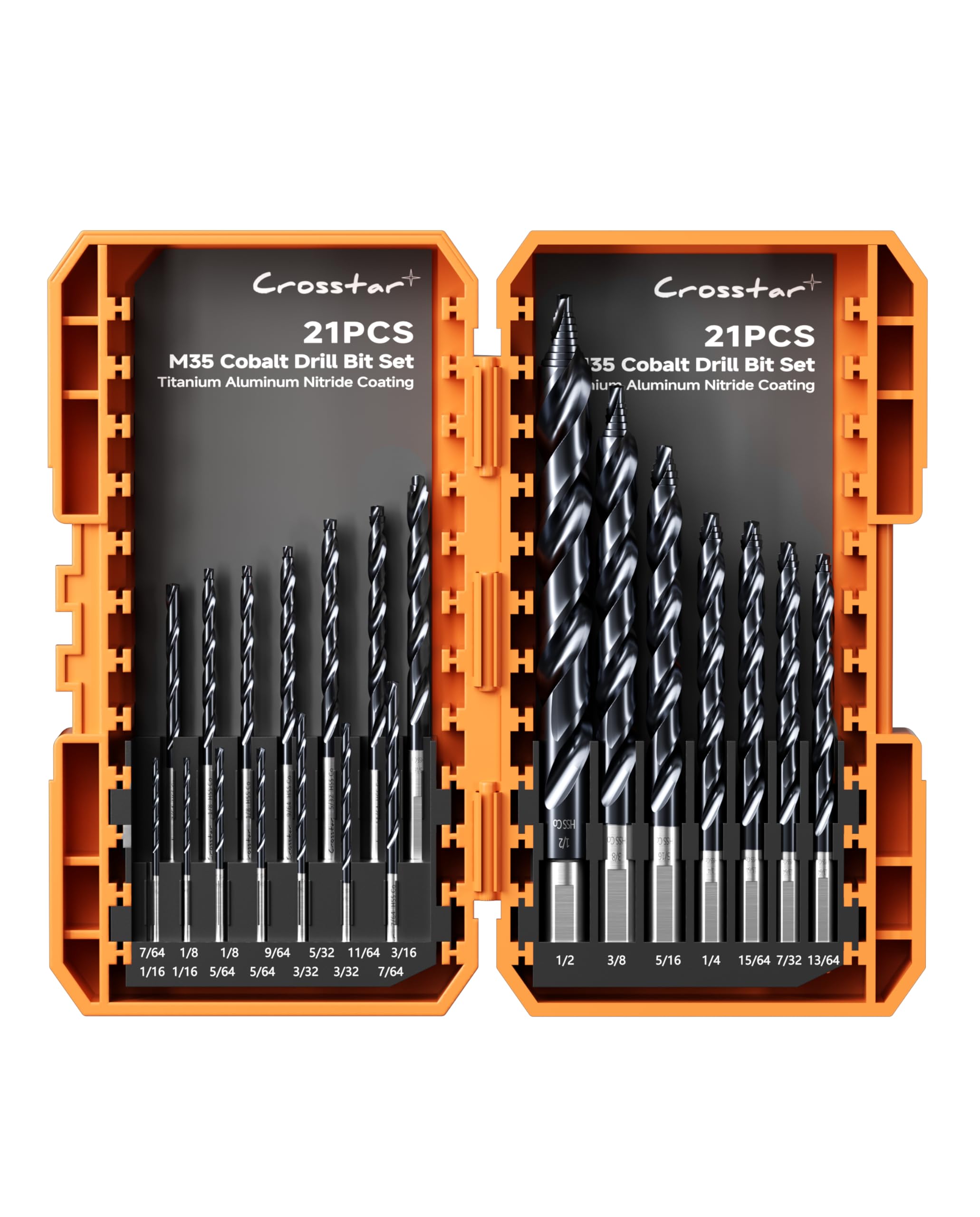 Crosstar Cobalt Drill Bit Set - 21 Piece -1