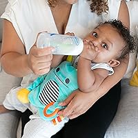 Vista 2 de Dr. Brown's Anti-Colic Options+ Biberones estrechos, pezones de nivel 1, 0.0 ft+, 8 onzas, paquete de 4 y cinturón de grifo para gas cólico natural