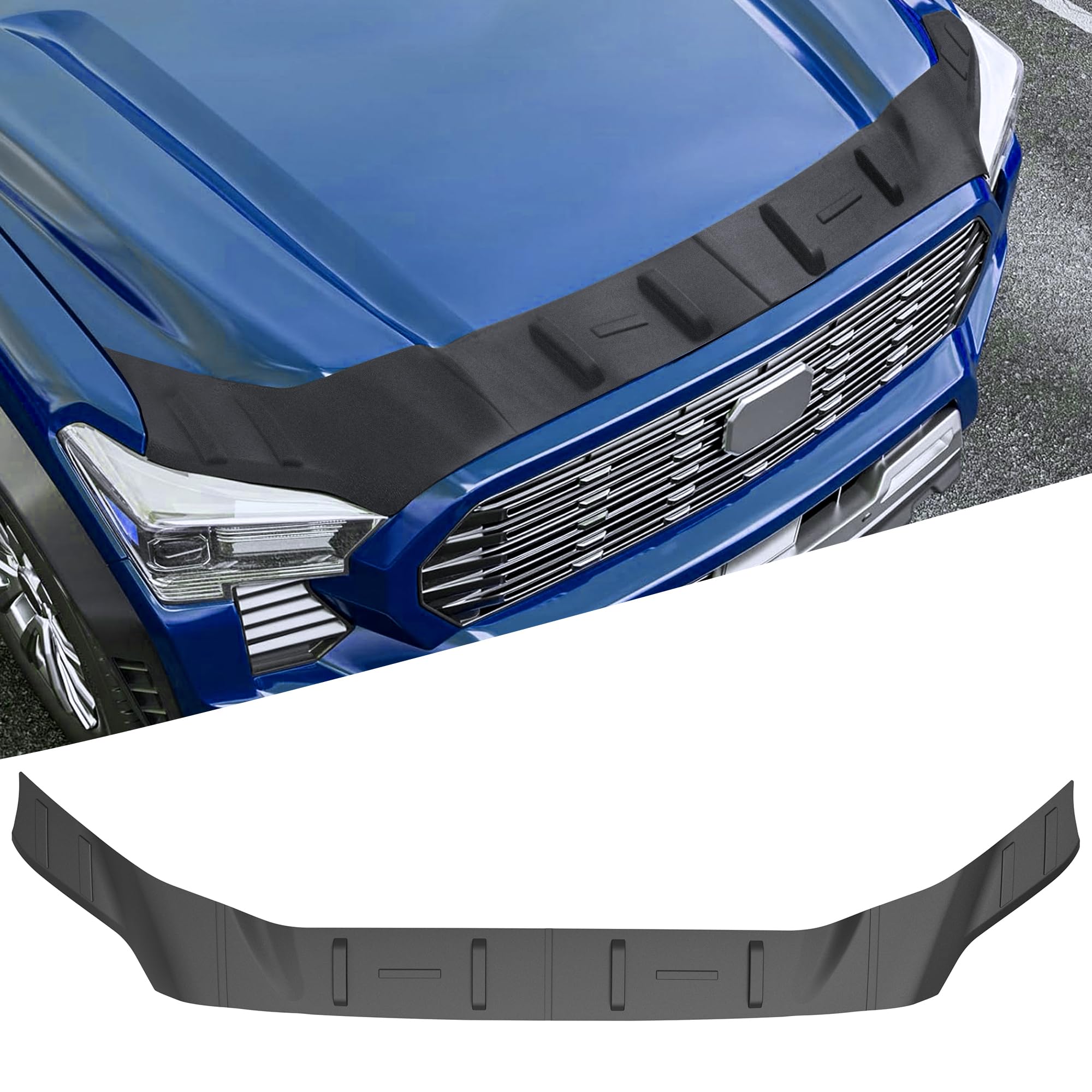 Hood Protector Fit for Toyota Tacoma 2024 2025 4Runner Bugflector TPE Low Profile Hood Shield Bug Hood Deflector Fit for Toyota 4Runner 2025 Accessory Hood Guard for Tacoma Accessories 2024