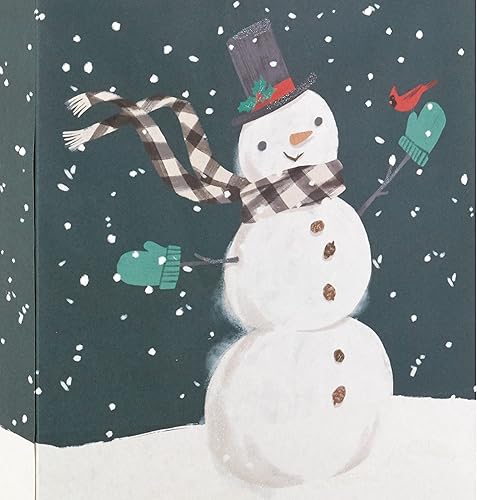 Miniatura 5 de Hallmark Surtido de bolsas de regalo de Navidad con papel de seda (3 bolsas 2 grandes de 13 pulgadas, 1 grande horizontal de 10 pulgadas) Santa con