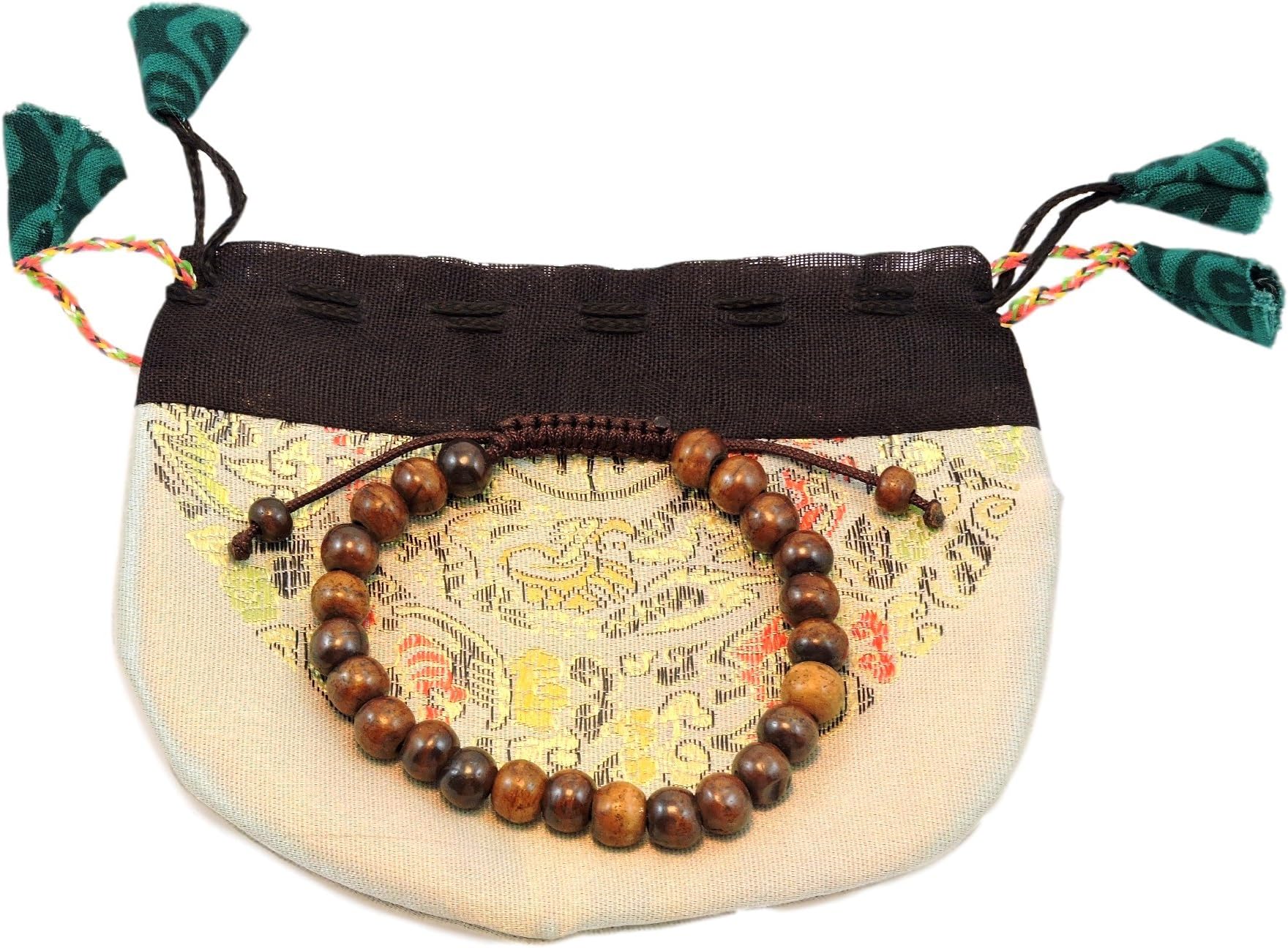 Dark Yak Bone Wrist Mala/ Bracelet for Meditation BM-07
