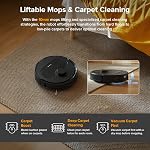 Roborock Qrevo Series Aspirateur robot et Mop, 8000Pa Suction, mise à jour de Qrevo S, brosses anti-angle, évitement d'obstacles intelligent, lavage automatique de la coque, quai tout-en-un, 200RPM Mouches de spinning, noir(QV 35A)