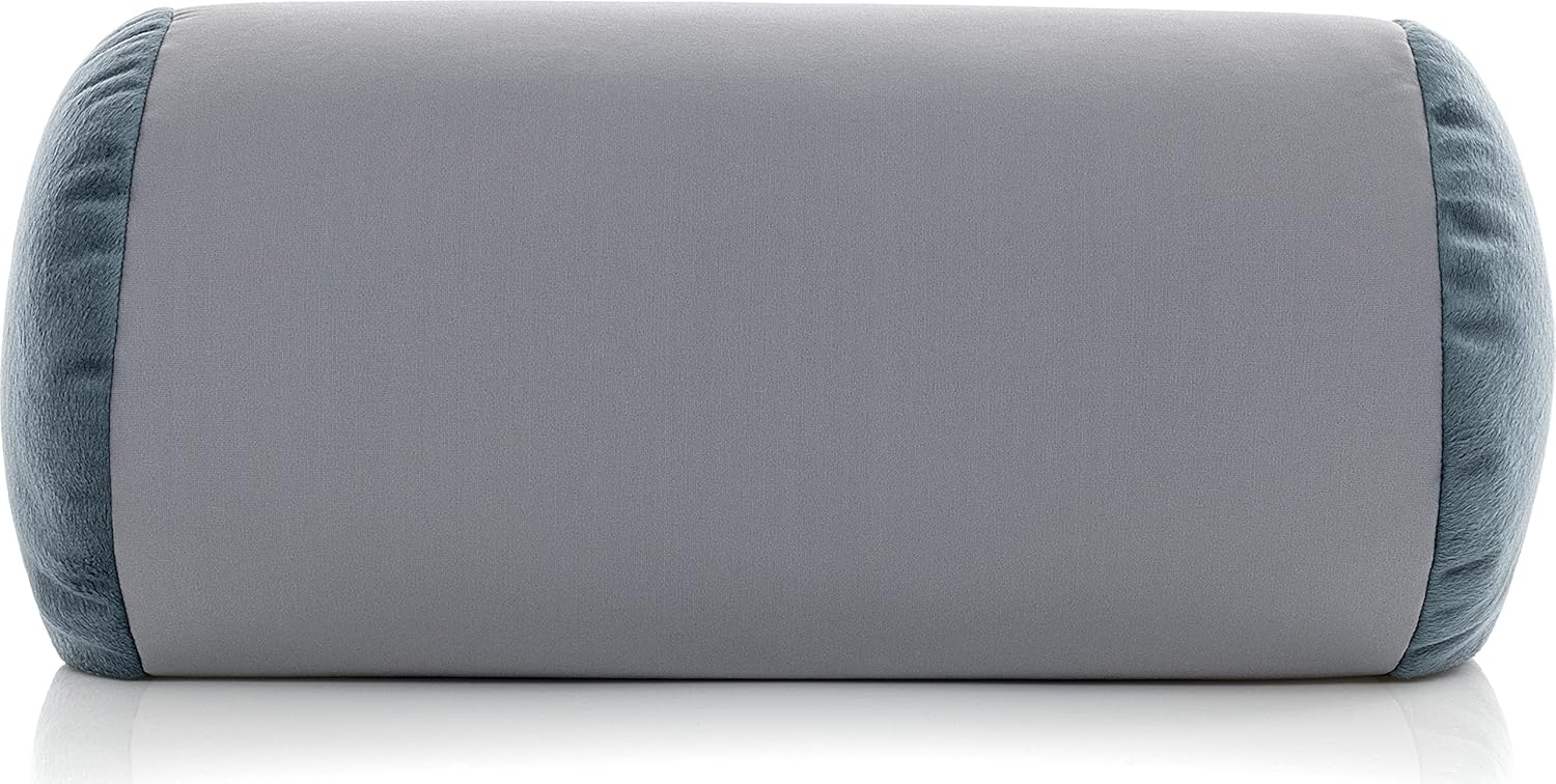 Deluxe Comfort Mooshi Squish Microbead Bed Pillow, 14" x 7" - Airy Squishy Soft Microbeads - Eighteen Fun Bubbly Colors To Choose From - Cuddly And Fun Dormroom Accessory - Bed Pillow, Space Grey