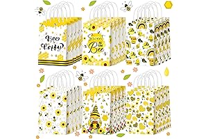 24-Pack Eye-Catching Bee Favor Bags
