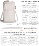 S-ZONE PU Cuir RFID Blocage Crossbody Cell Phone Bag pour les femmes Wallet Purse