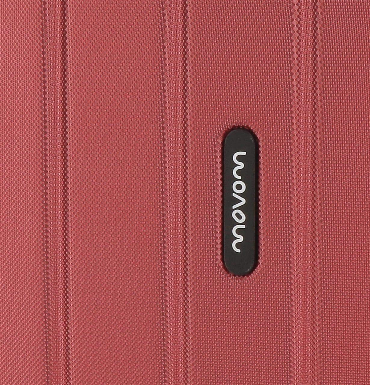 MOVOM Wood, valigia da cabina, bagaglio a mano, interno con due scomparti, realizzata in materiale ABS resistente e leggero, 4 ruote girevoli, lucchetto a combinazione laterale, di Joumma Bags