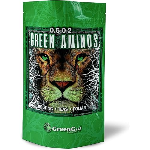 GreenGro Green Aminos, Rooting Stimulator Blend with Amino Acids and Nutrients for Potting Mix, Soils, Cuttings, and Hydroponic Gardens, Organic Plant Food for Indoor and Outdoor Plants
