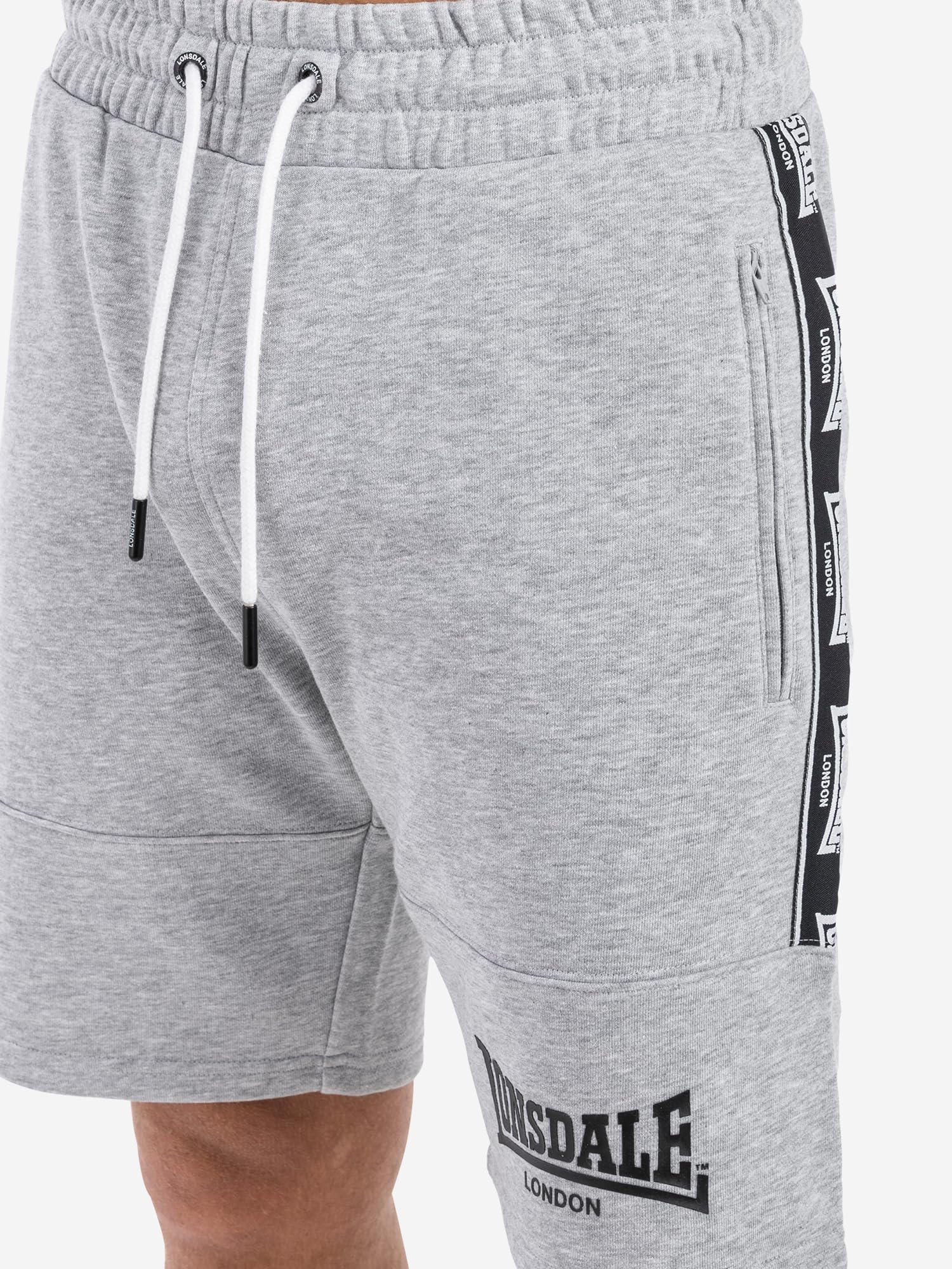 Lonsdale London SCARVELL Uomo Shorts Nero 60% Cotone, 40% Poliestere