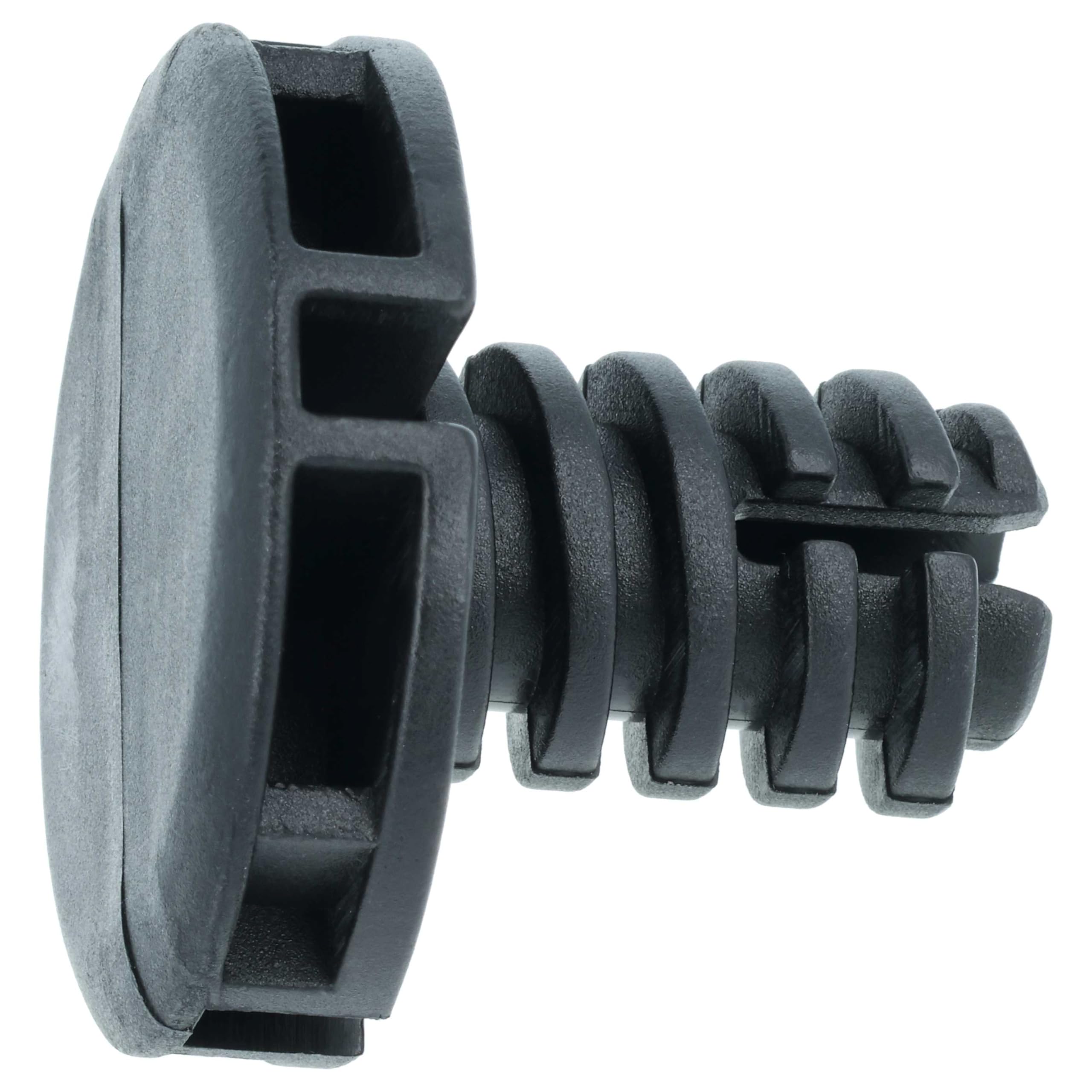vhbw 2 x noga poziomująca kompatybilna z suszarką Electrolux RDH3797GFE, RDH3874GDE, RDH3796PDE, suszarka do włosów - 3,5 cm stopy czarne
