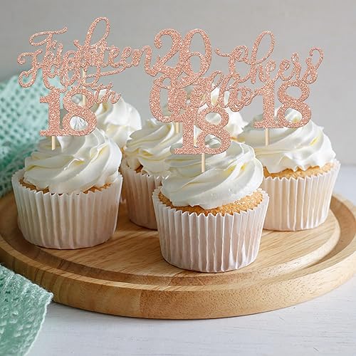 Miniatura 116 de Rsstarxi Paquete de 30 adornos para cupcakes de 15 cumpleaños con purpurina Mis Membrillo 15 desde 2010 Feliz 15º Cupcake Toppers Quince Cheers to