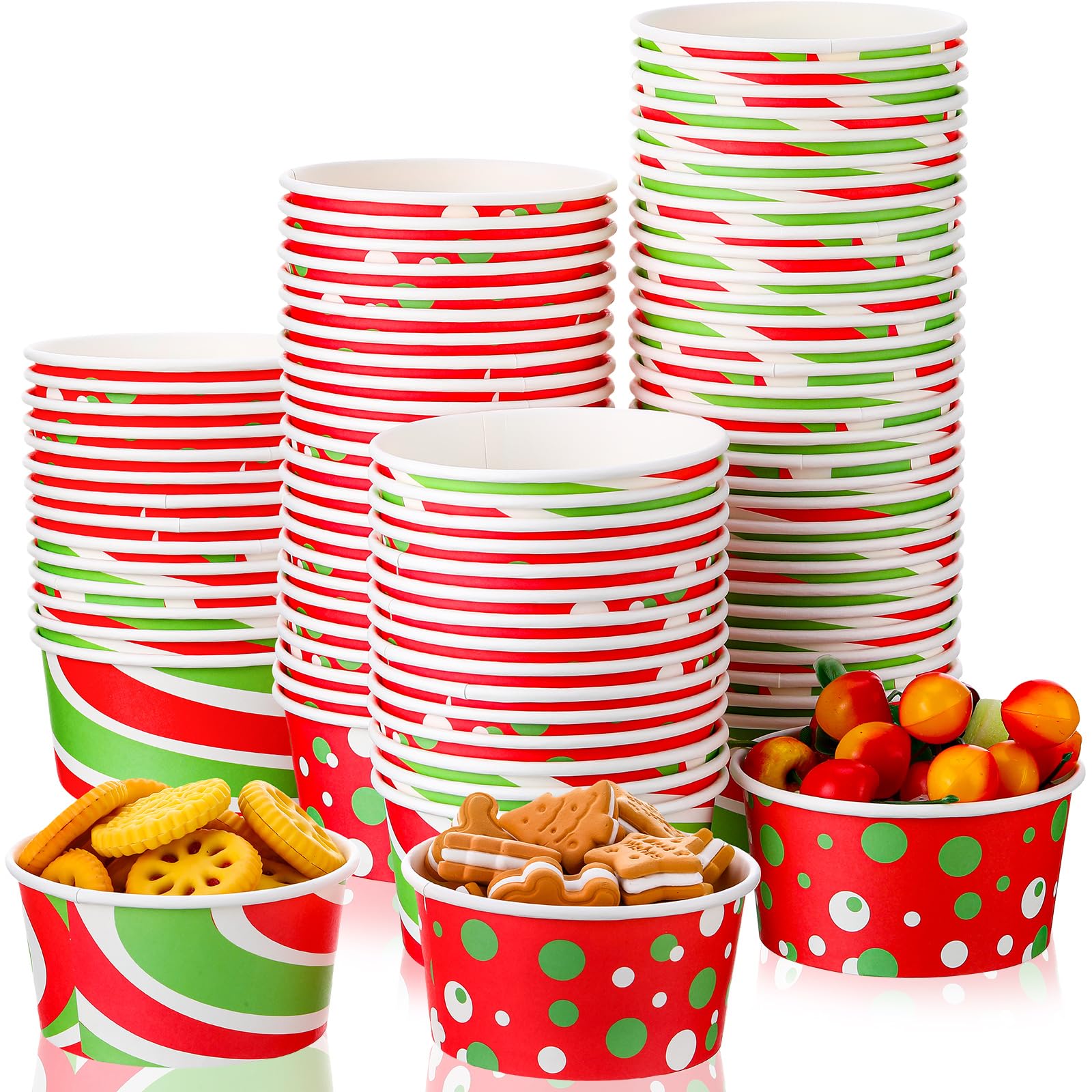 Gobelets en papier de Noël Hotop au design bonhomme de neige classique et carton épais
