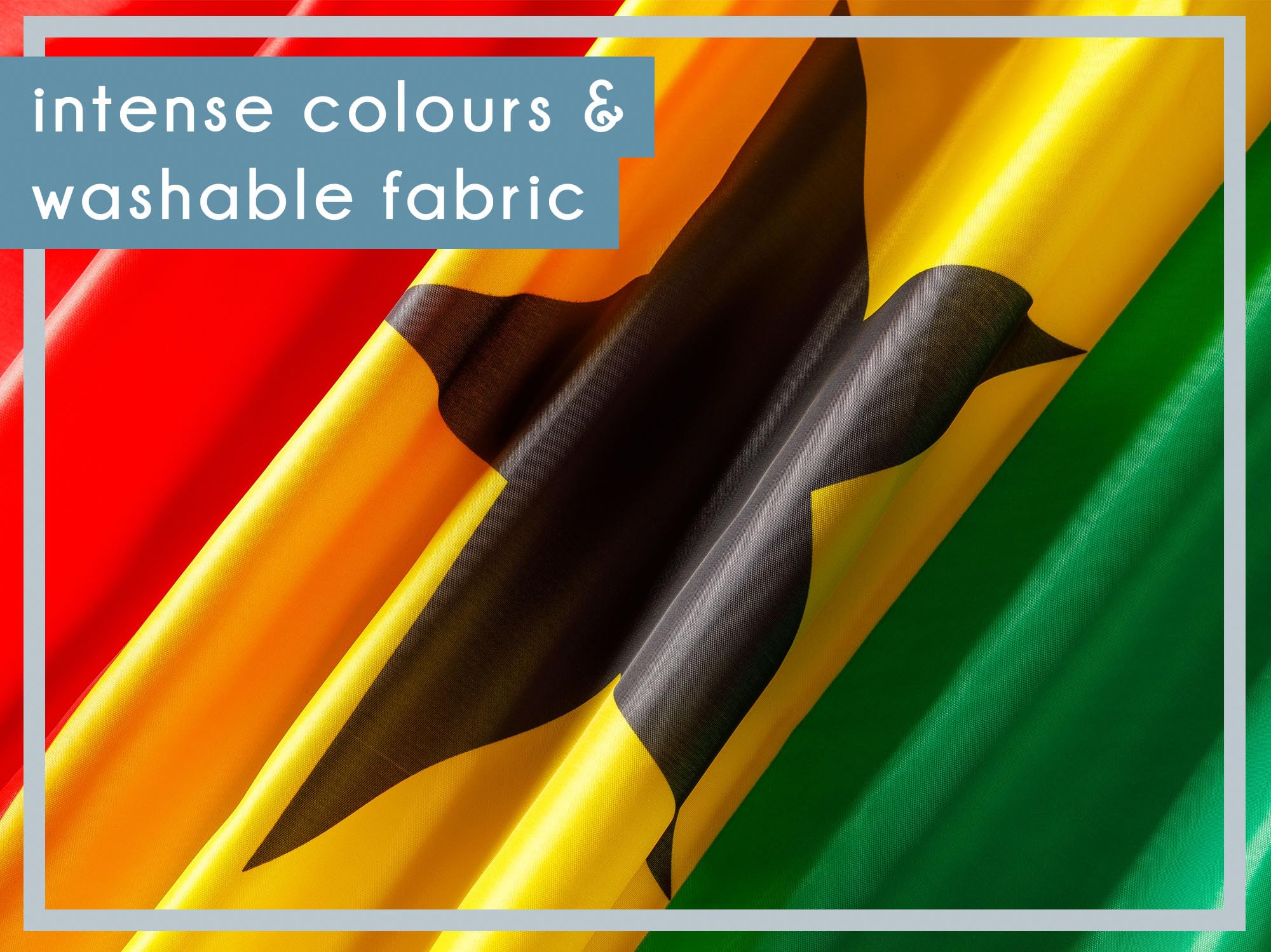 PHENO FLAGS Ghana flag - Ghanaian flag 3x5ft with brass eyelets - weatherproof national flag for flagpole - 100% polyester - 90x150cm - Image 3