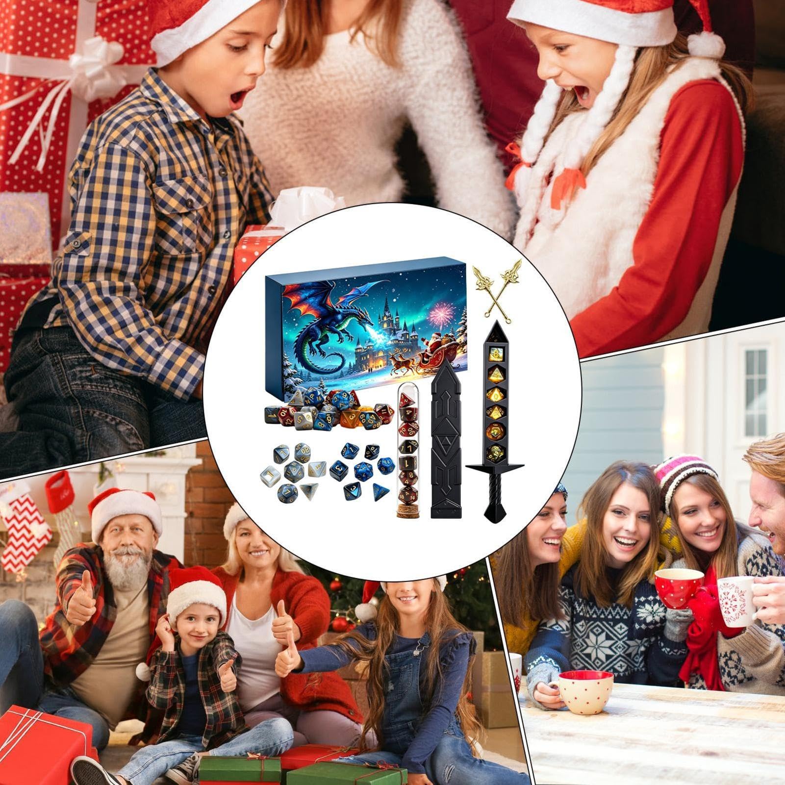 Coffret Calendrier de l'Avent de dés 24 Jours de l'Avent