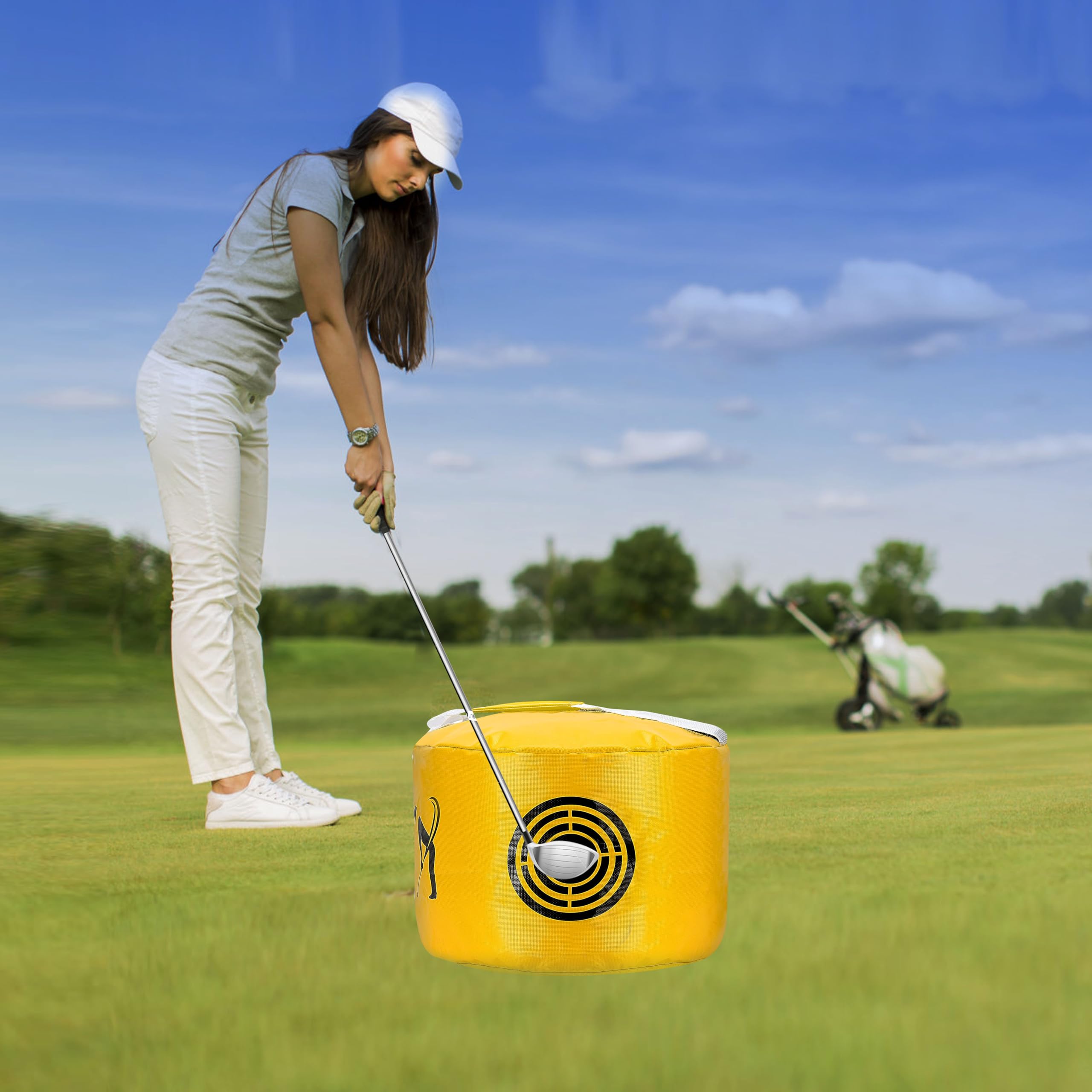Bolsa de impacto de golf, bolsa de golpeo, bolsa de golpe de golf, bolsa de impacto de golf, bolsa de entrenamiento de swing, ayuda a prueba de agua, duradera
