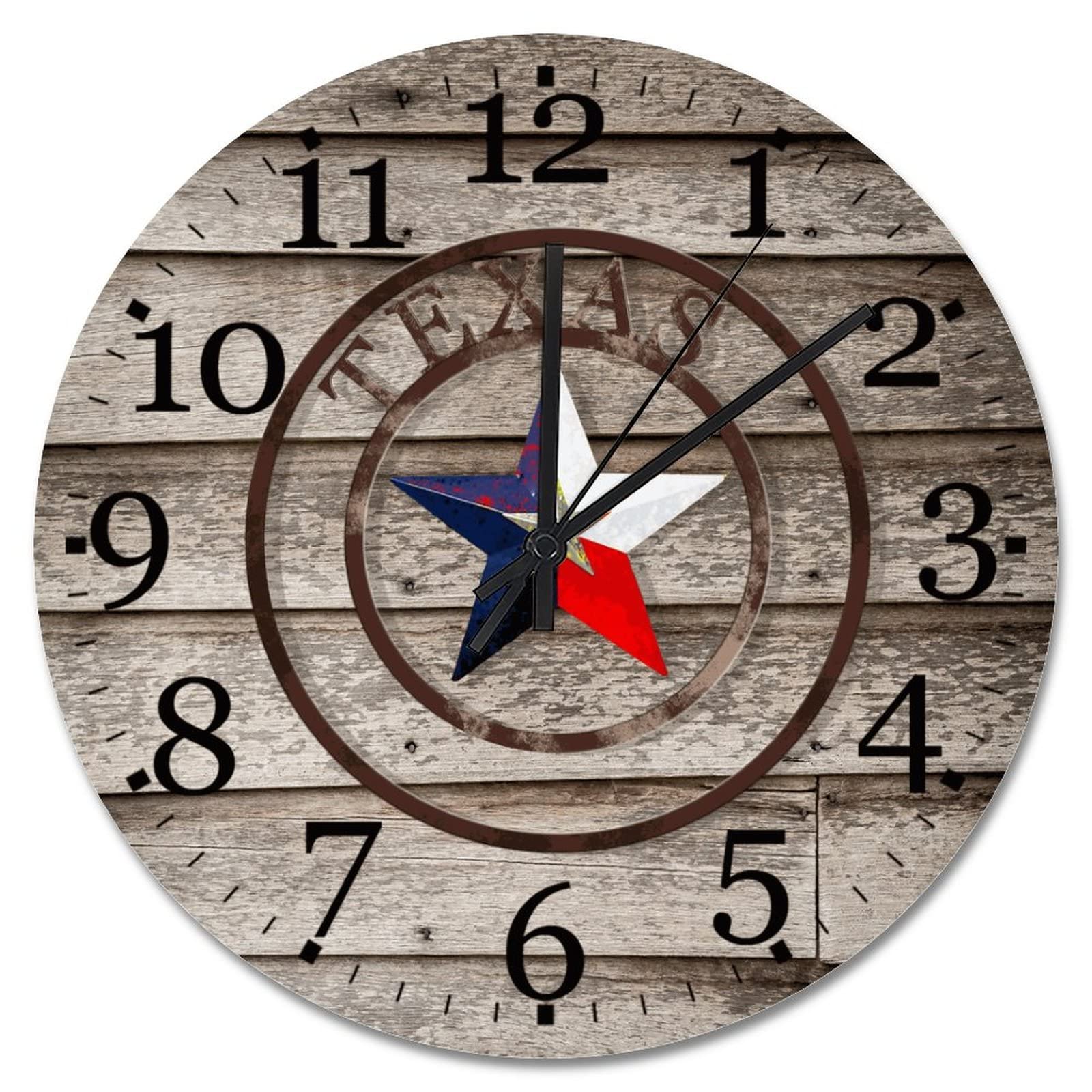 Horloge murale Texas silencieuse pour en finir avec le bruit du tic-tac