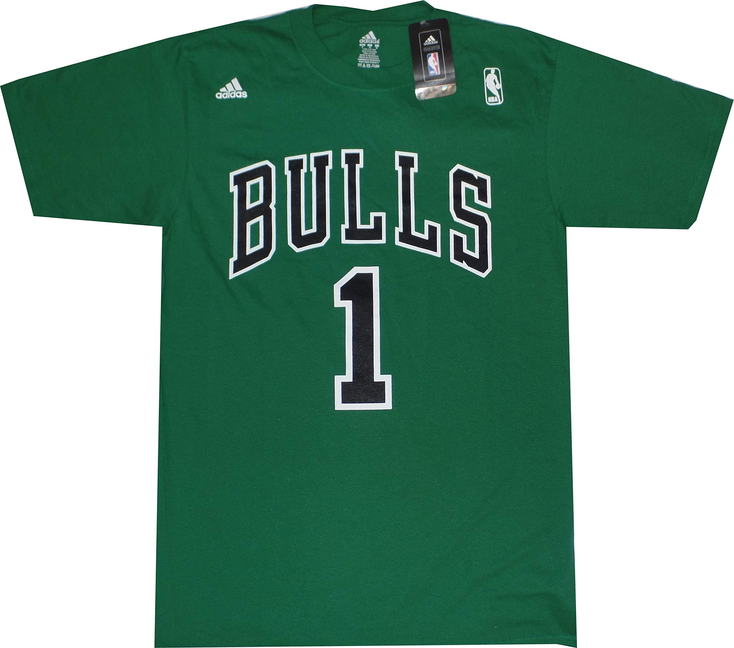 adidas Chicago Bulls Derrick Rose St. Patricks Day Green T Shirt