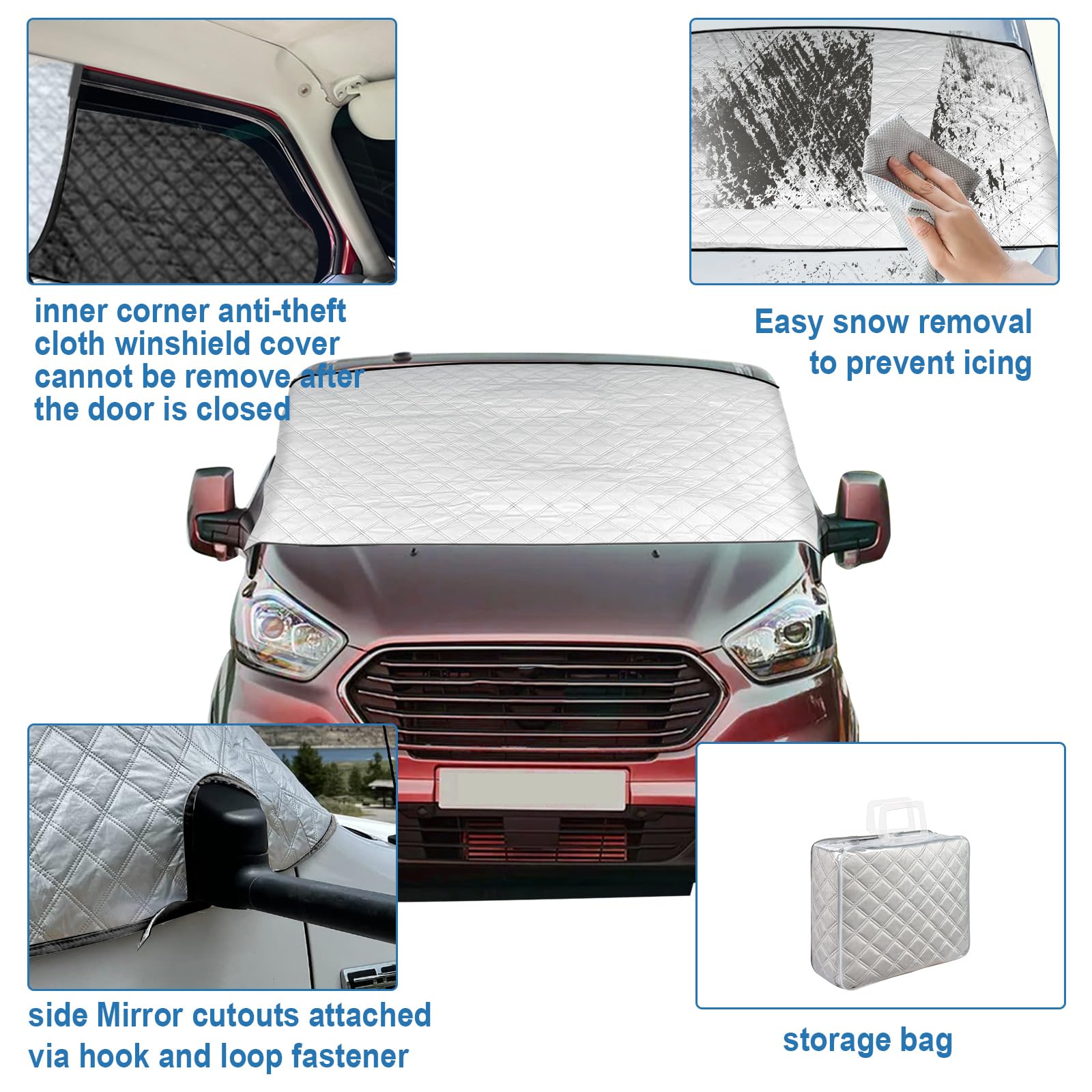 Copertura Parabrezza Auto VW T5 2003-2015 Impermeabile Antigelo