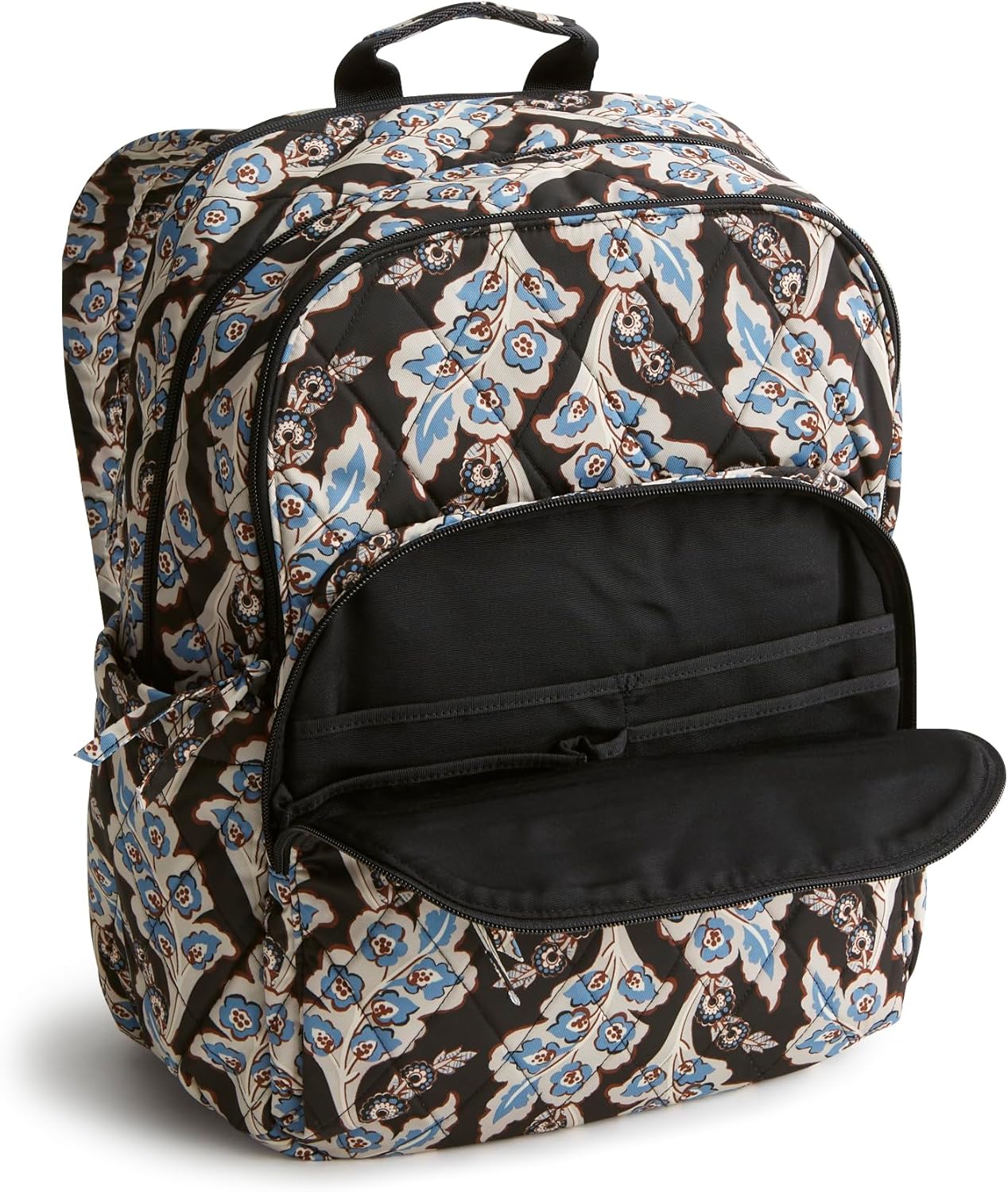 Vera Bradley Women's Large Bancroft Backpack - Performance Twill, Calyx + Quill Black, One Size - Image 4