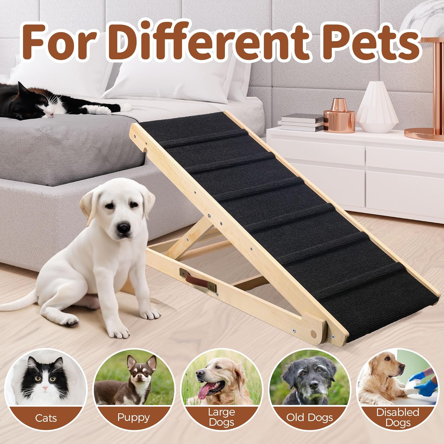 Adjustable Wooden Pet Ramp