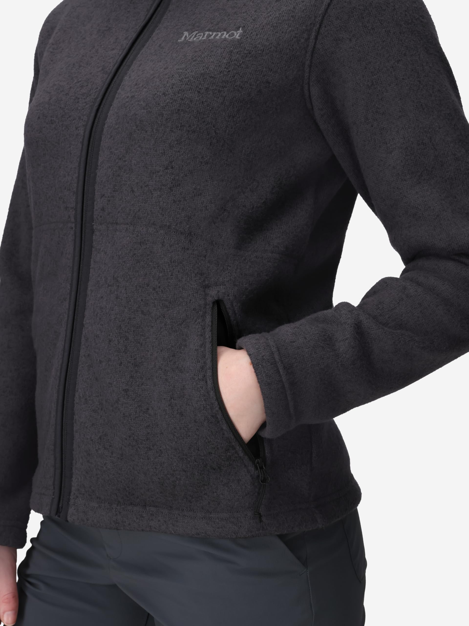 Marmot Wm's Drop Line Jacket Calda giacca in pile, giacca con zip integrale, scaldacorpo traspirante e resistente al vento, impacchettabile, ideale per l'escursionismo e lo sci Donna (Pacco da 1)