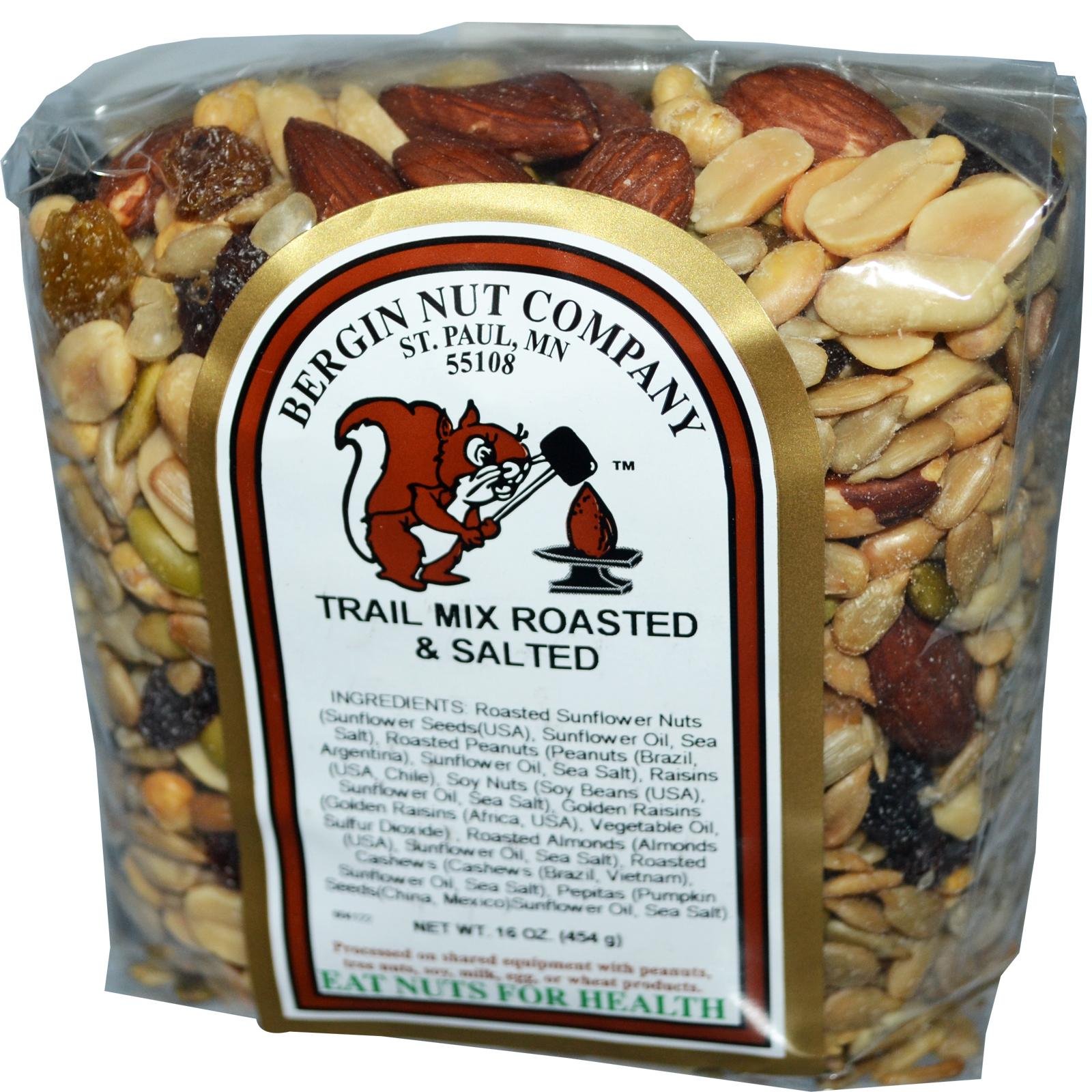 Bergin Fruit and Nut Company Trail Mix Roasted Salted 16 oz 454 g