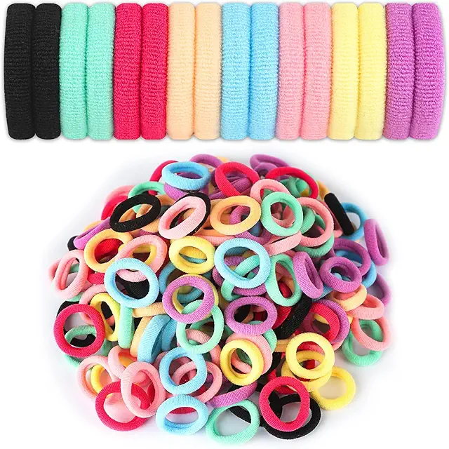 208 Pcs Élastiques Cheveux Filles - Chouchoux Doux Sans Couture, Lot Économique