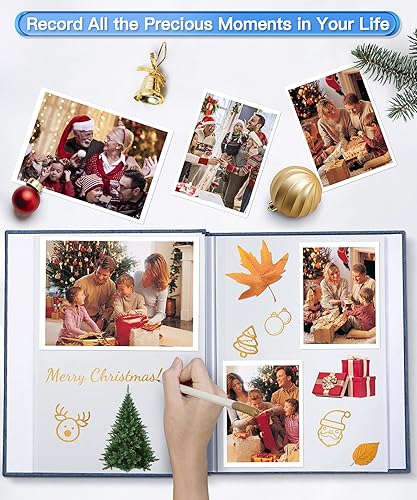 Miniatura 5 de Popotop Álbum de fotos autoadhesivo para álbumes de recortes para fotos de 4 x 6, 5 x 7, 8 x 10 pulgadas, libro de fotos, regalos de cumpleaños para