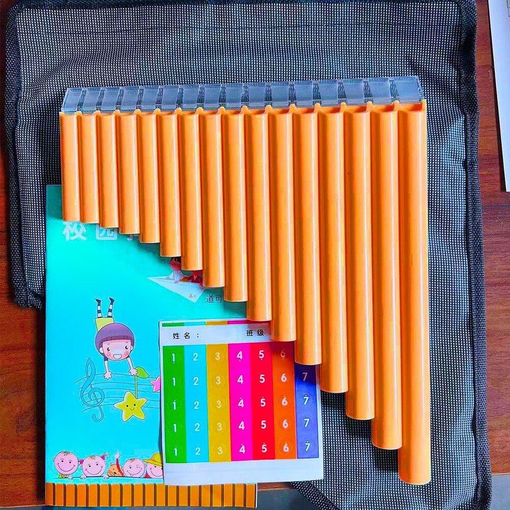 Wudaizhi 18 Tuyaux Flûte Pan en Option, Pan Flute C Key avec Carton De Transport pour Enfants pour Les Adultes Débutants.