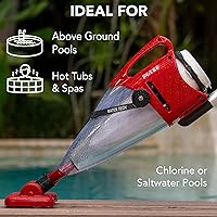 Vista 2 de POOL BLASTER Aspiradora de piscina inalámbrica Pulse con juego de poste, gran capacidad de residuos y limpieza rápida sin mangueras de piscinas