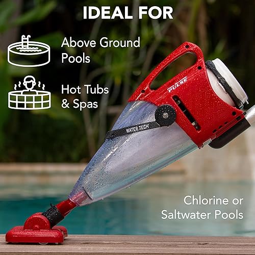 Miniatura 2 de POOL BLASTER Aspiradora de piscina inalámbrica Pulse con juego de poste, gran capacidad de residuos y limpieza rápida sin mangueras de piscinas