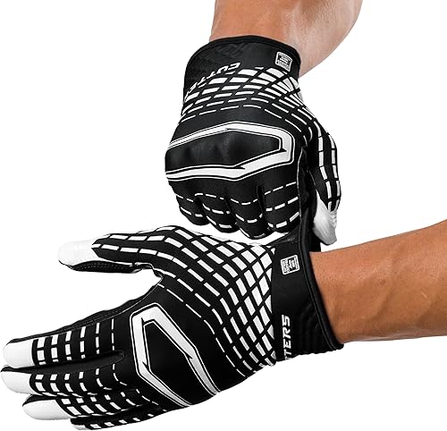 Miniatura 8 de Cutters Guantes de fútbol con receptor ancho. Rev 5.0 Ultra Grip Antideslizantes. Juvenil (1 par)