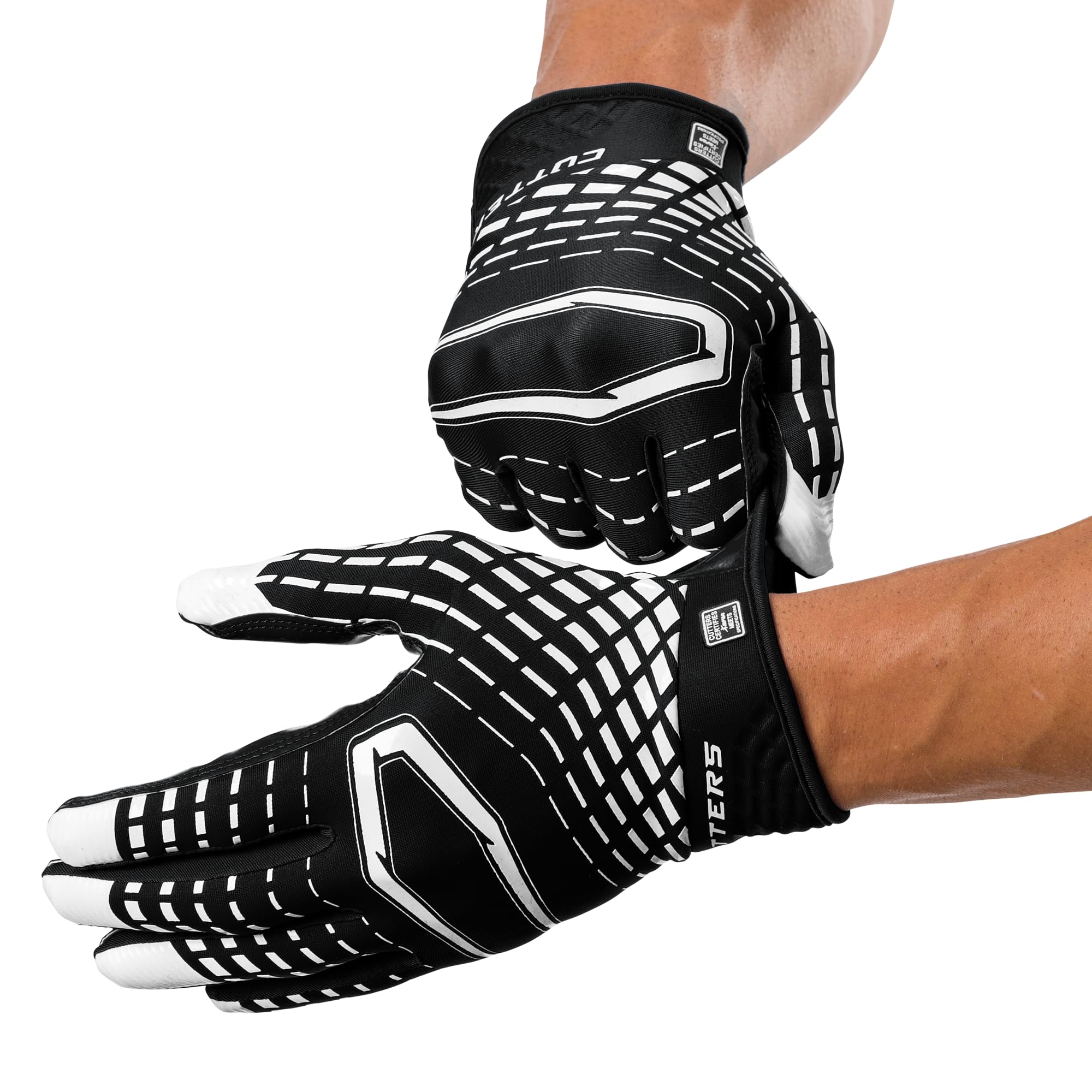 Cutters CG10560-00001-L REV 5.0 Receiver Handschuhe, Schwarz, L
