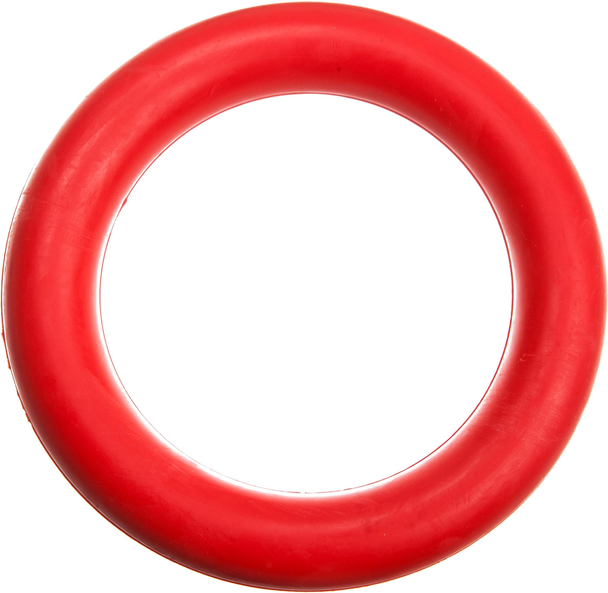 Tyker Durable Rubber Ring Dog Chew Toy Red