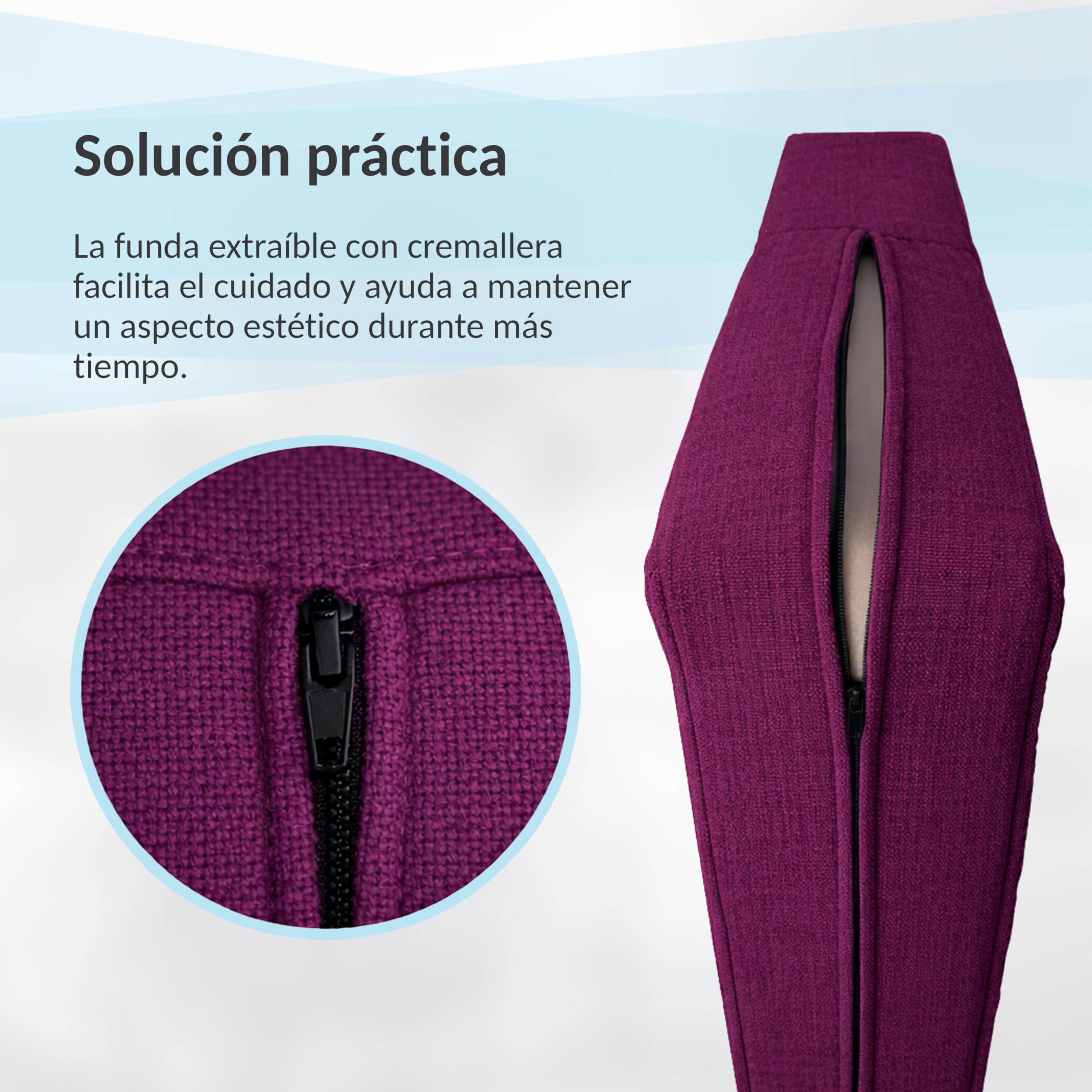 POKAR Set de 2 Cojines para Palets Impermeable | 1x Asiento 120x80 + 1x Respaldo 120x40 para Sofá de Jardín | Fundas Desenfundables | Ideal para Europalés | Fabricado en UE | Oeko-Tex | Beige