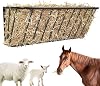 Hay Feeder for Horses,35.5'' Long Hay Rack with 20 Gallon Large Capacity,Heavy Duty Steel Wall Mounted Hay Feeder Rack for Horses,Goats,Sheep in Stable and Farm