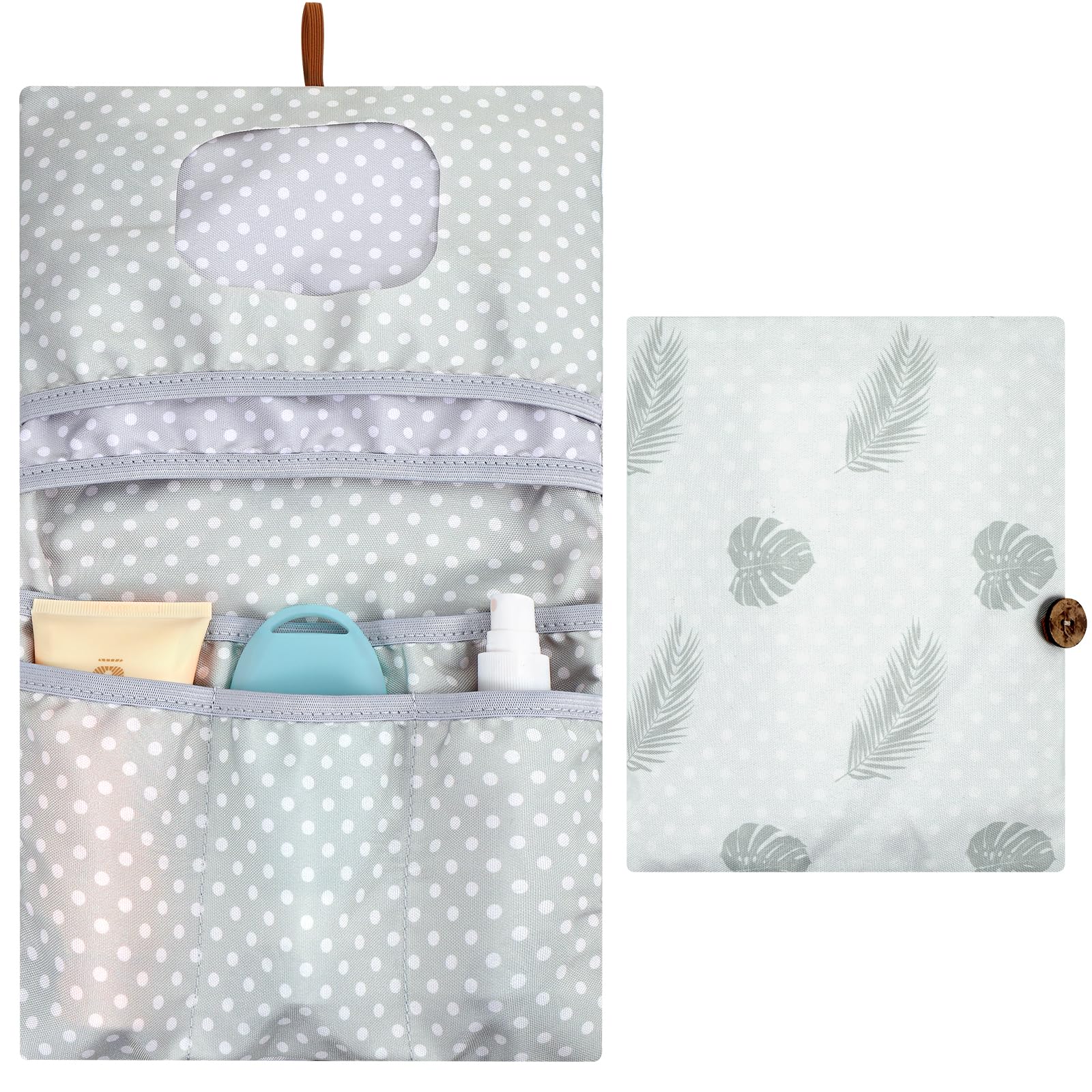 Zocipro Nappy Bag Organiser, 2 in 1 Diaper Bag Organizer and Cosmetic Bag