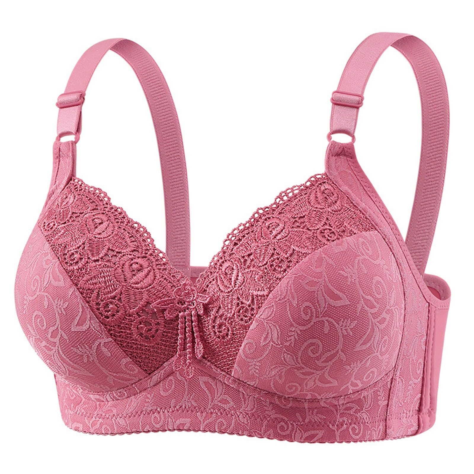 Womens Wireless Bra Sexy Lace Lift-up Wireless Full-Coverage Bra Plus Size Large Breast Support Everday Bras