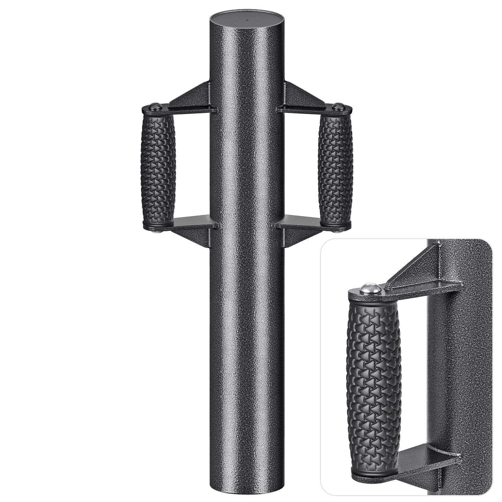 Insaga Verbesserter Pfostentreiber mit rutschfesten Griffen, T-Pfostentreiber, Hochbelastbare Stahl-Pfostenramme für Metallpfosten, T-Pfosten, U-Profile (9,4 cm Durchmesser x 58,4 cm Länge, 7,3 kg)