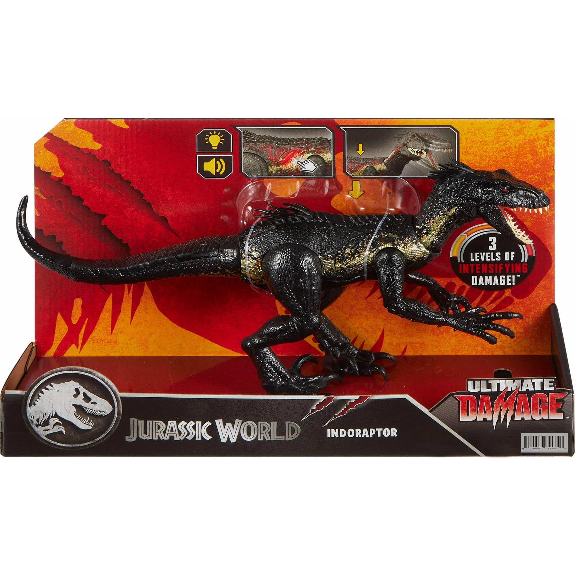 Amazon.com: MAGNETOE Jurassic Ultimate Battle Damage Indoraptor