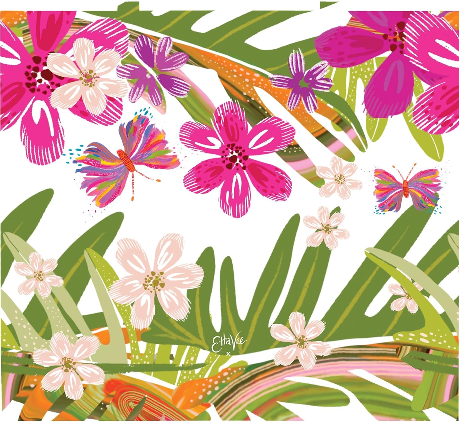 Tervis Etta Vee Garden Glory Made in USA Double Walled Insulated Tumbler Travel Cup Keeps Drinks Cold & Hot, 24oz Venture Lite Water Bottle, Classic - Image 2