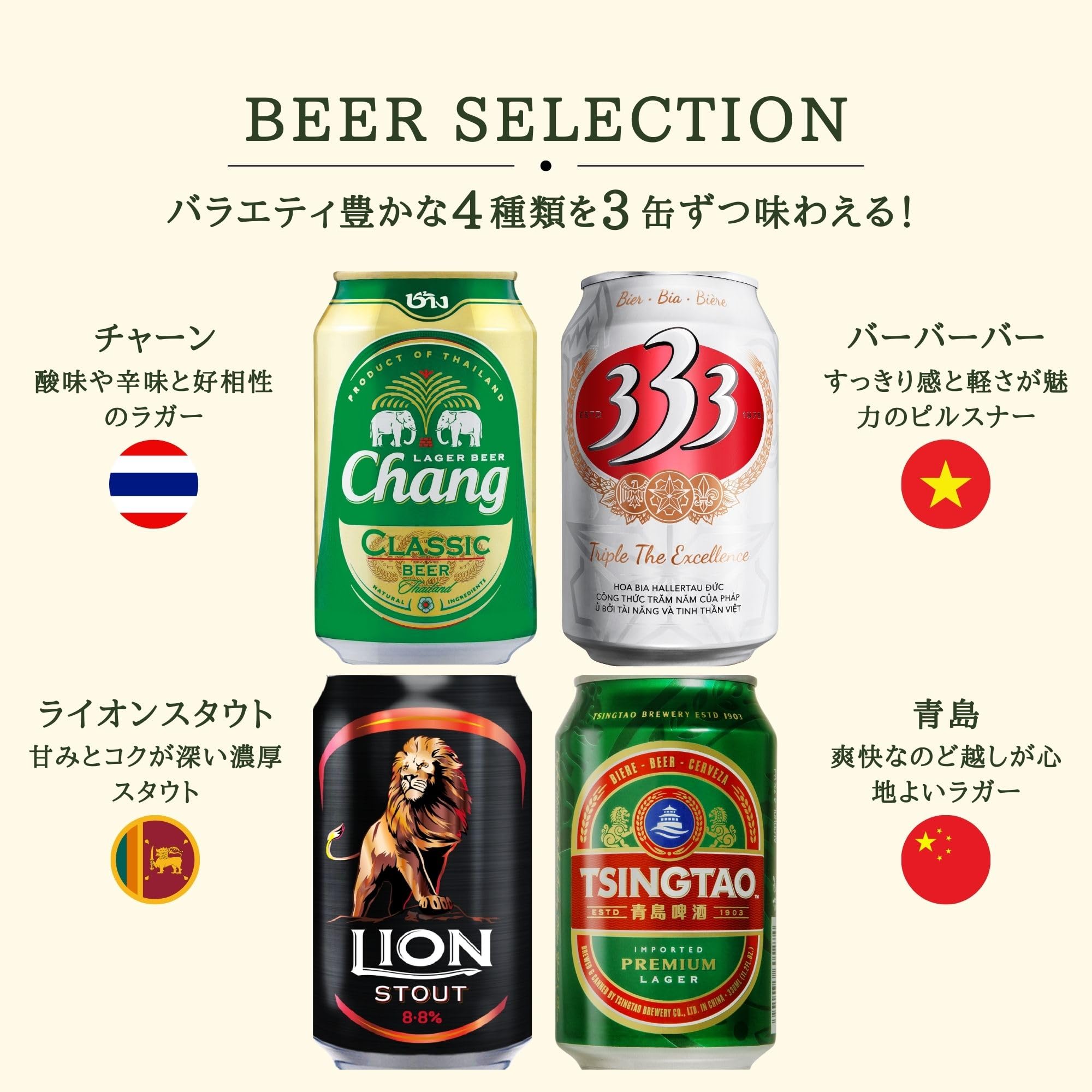 Amazon.co.jp: 【WEB限定】世界の缶ビールギフトBOX ( チャーン / 青島