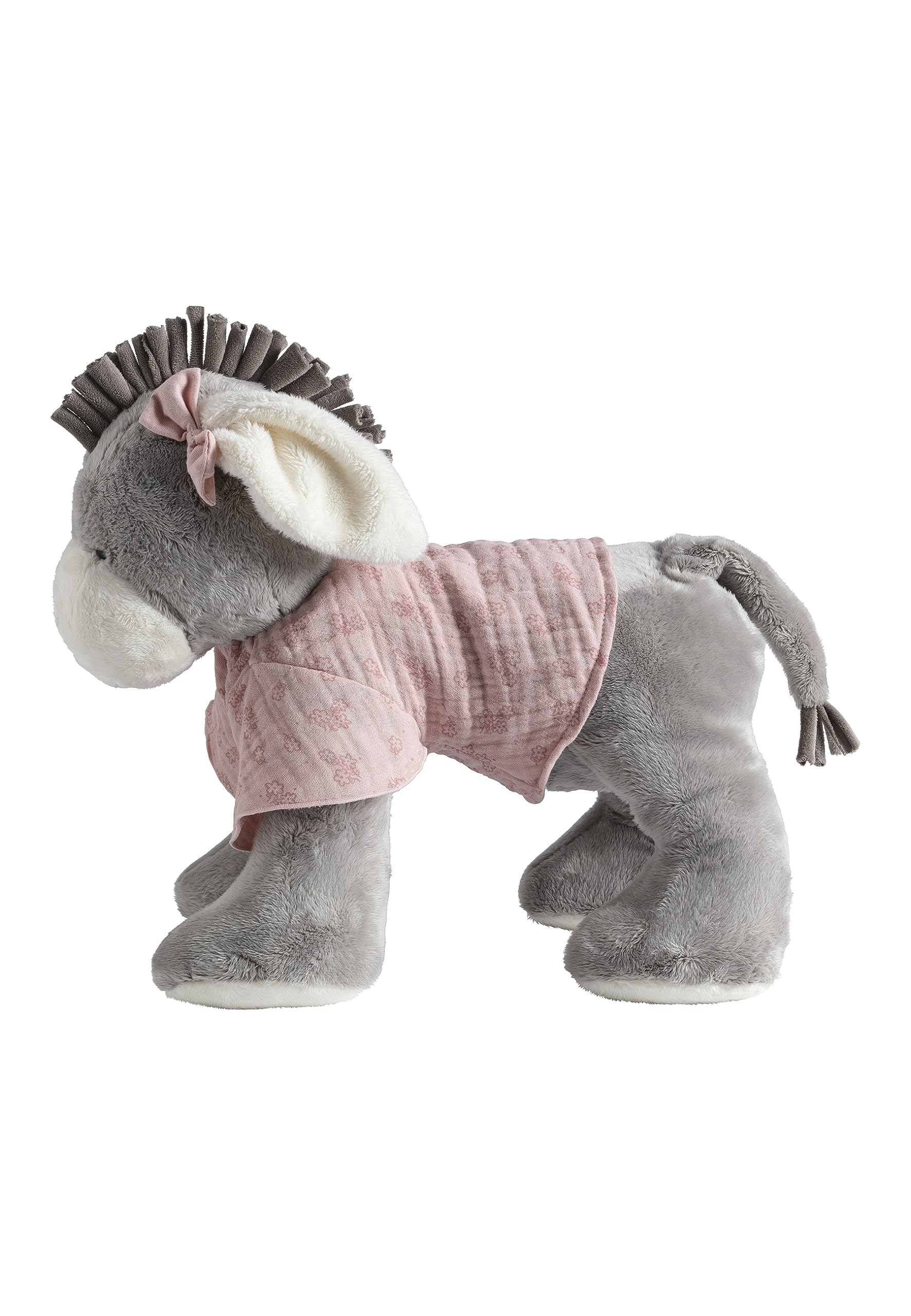 LALALO Sterntaler Kuscheltier mit Namen personalisiert, Emmi Girl Esel Bestickt, Mädchen Plüschtier Stofftier als Geschenk zur Geburt und Taufe, für Baby Kinder