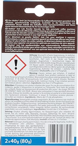 Miniatura 2 de Melitta Desincrustación de polvo, para la mejor máquina de café automática, cápsulas y cápsulas, 2 x 1.41 oz