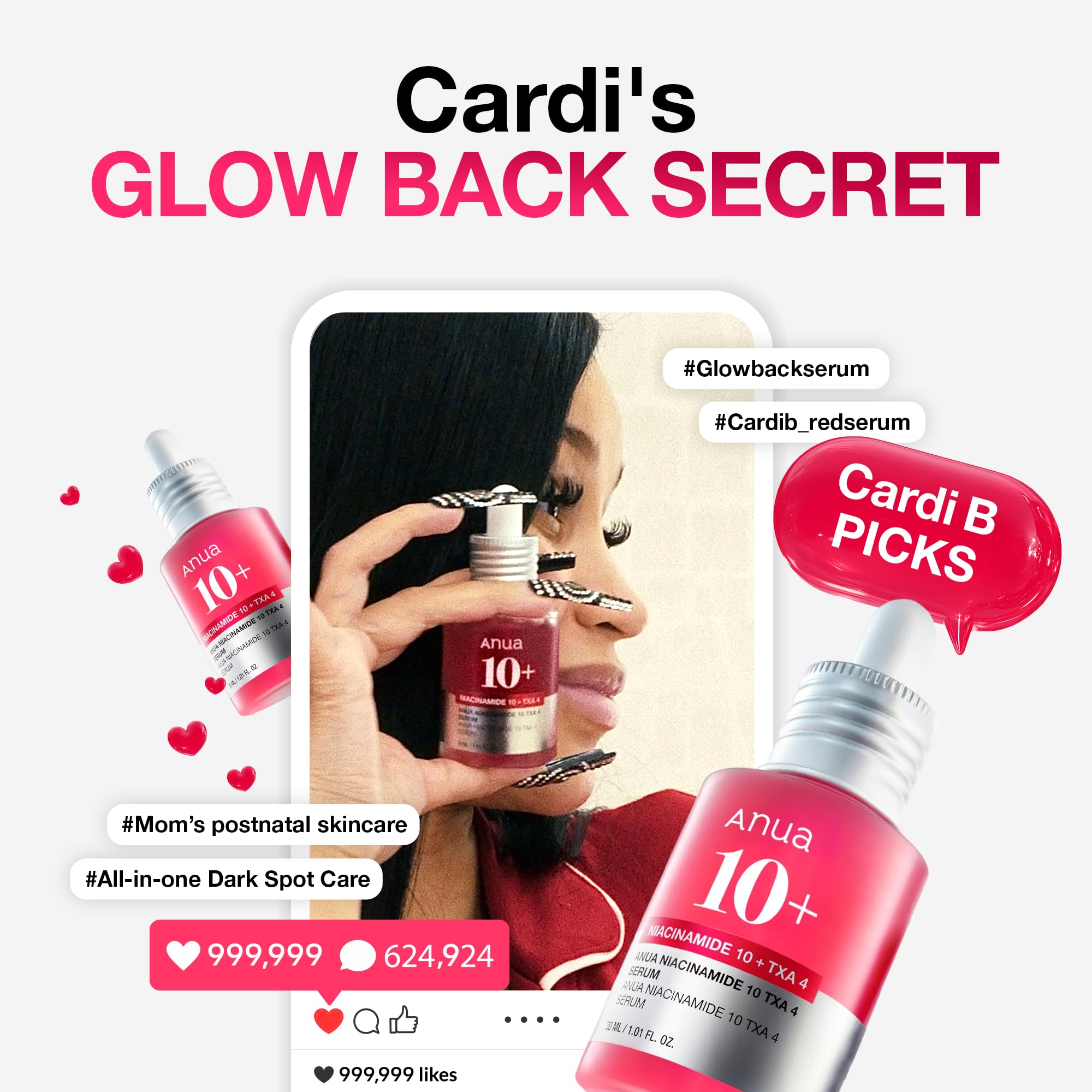 ANUA Niacinamide 10 + TXA 4 Serum, Hyaluronic Acid, Tranexamic acid, Facial Serum for Glass Skin, Clarifying, Radiant Complexion with Natural Color, Korean Skin Care (30ml /1.01 fl.oz)